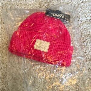 Baby Hot Pink Knit Beanie- Roxy x Binky Babe